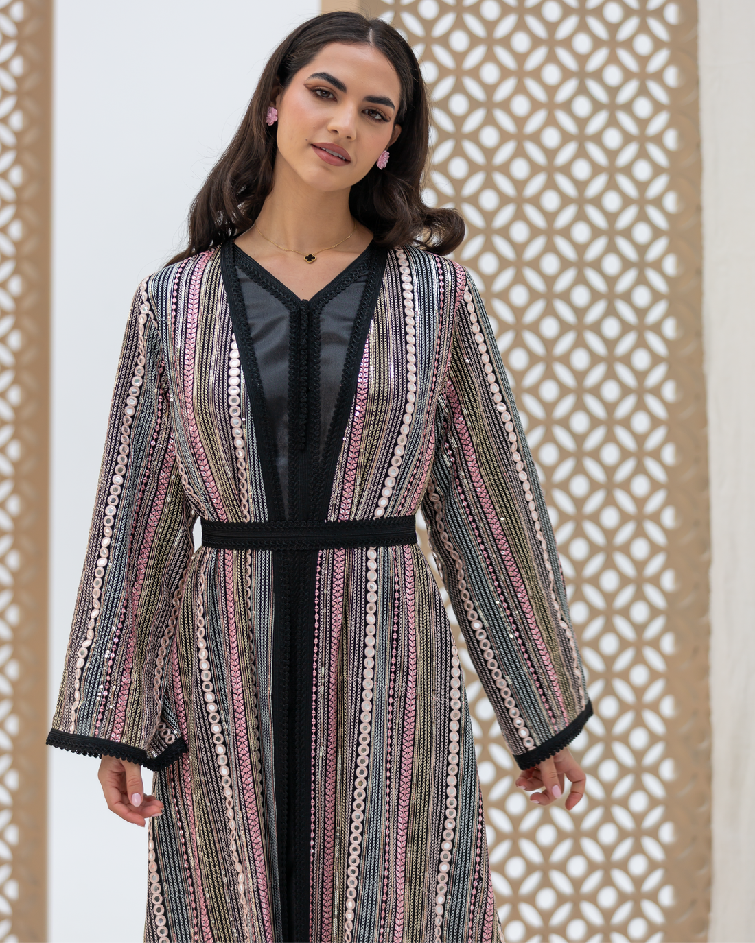 Black Mira Kaftan Set